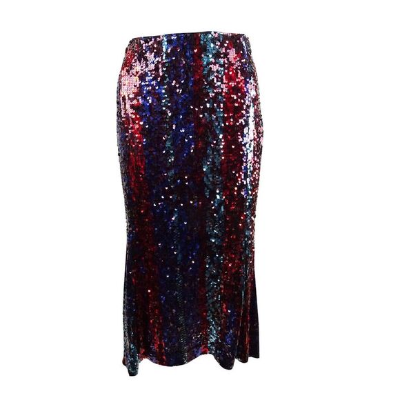 Rachel Zoe Women's Venice Sequined Fit & Flare Midi Skirt - Multi - Picture 1 of 2